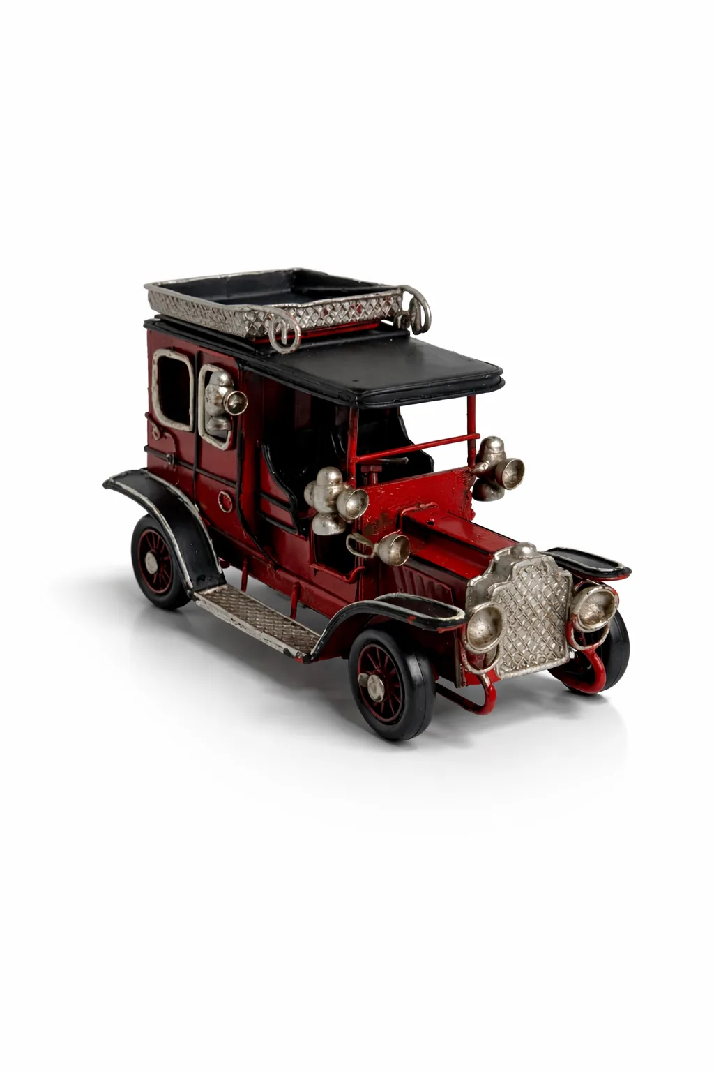 Dekoratif Metal Araba Kalemlik ve Çerçeveli Masa Üstü Biblo