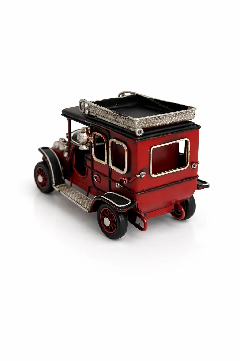 Dekoratif Metal Araba Kalemlik ve Çerçeveli Masa Üstü Biblo