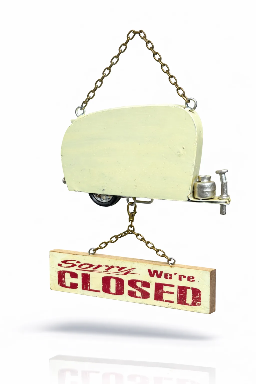 Dekoratif Metal Karavan Kapı Yazısı – Vintage Karavan Temalı Kapı Süsü ve Duvar Dekoru