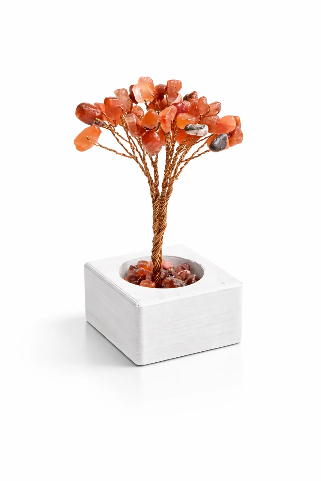 Akik Taşı Doğal Enerji Ağacı – Negatif Enerji Taşı Dekoratif Doğal Taş Ağaç (Koruyucu Akik Taşı)