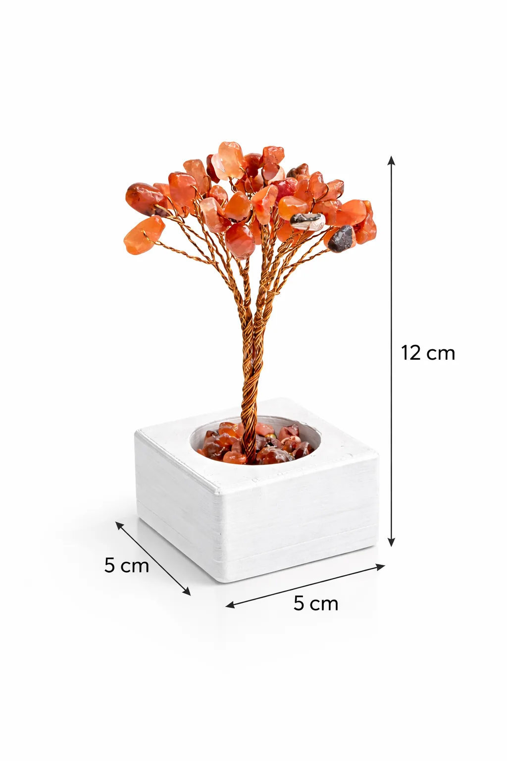 Akik Taşı Doğal Enerji Ağacı – Negatif Enerji Taşı Dekoratif Doğal Taş Ağaç (Koruyucu Akik Taşı)