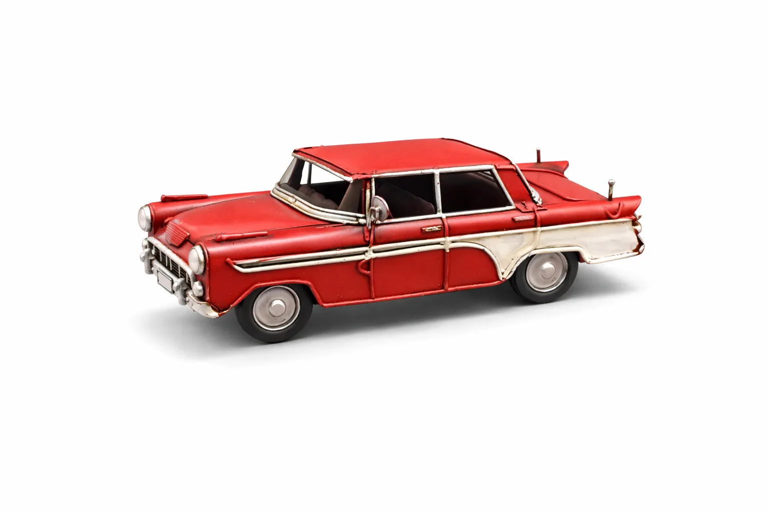 Dekoratif Metal Nostaljik Araba – Vintage Klasik Araba Masa ve Raf Dekoru