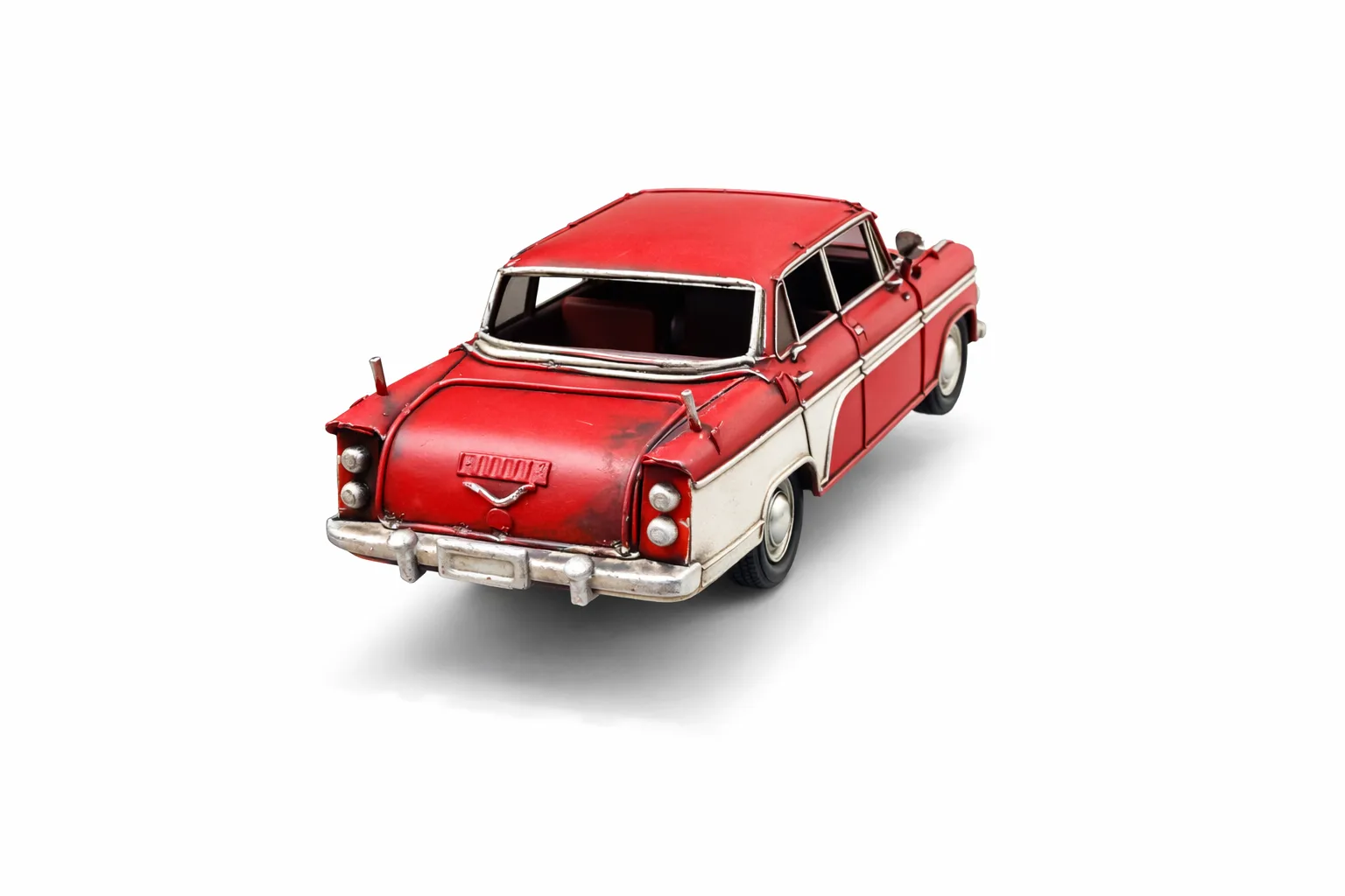 Dekoratif Metal Nostaljik Araba – Vintage Klasik Araba Masa ve Raf Dekoru