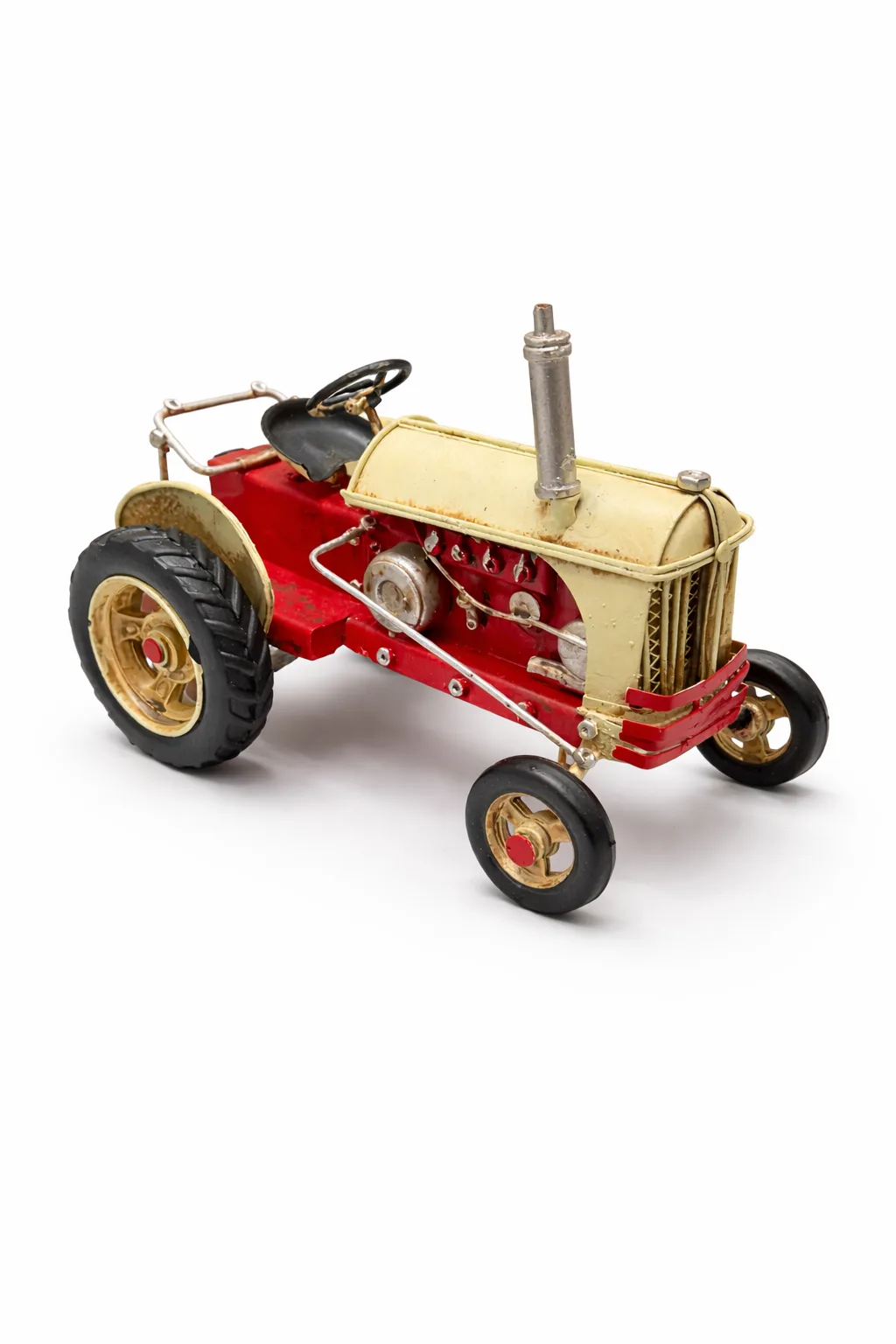 Dekoratif Metal Traktör – Vintage Nostaljik Bahçe Traktörü Masa ve Raf Dekoru