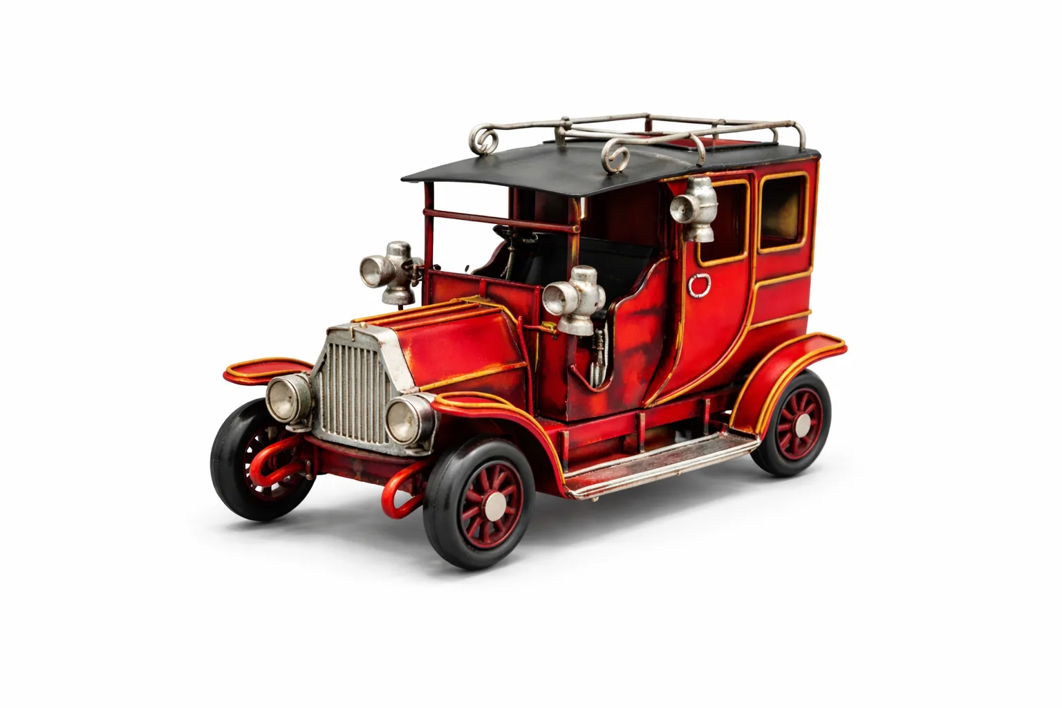 Dekoratif Metal Araba Kalemlik – Nostaljik Vintage Araba Masa Üstü Kalemlik