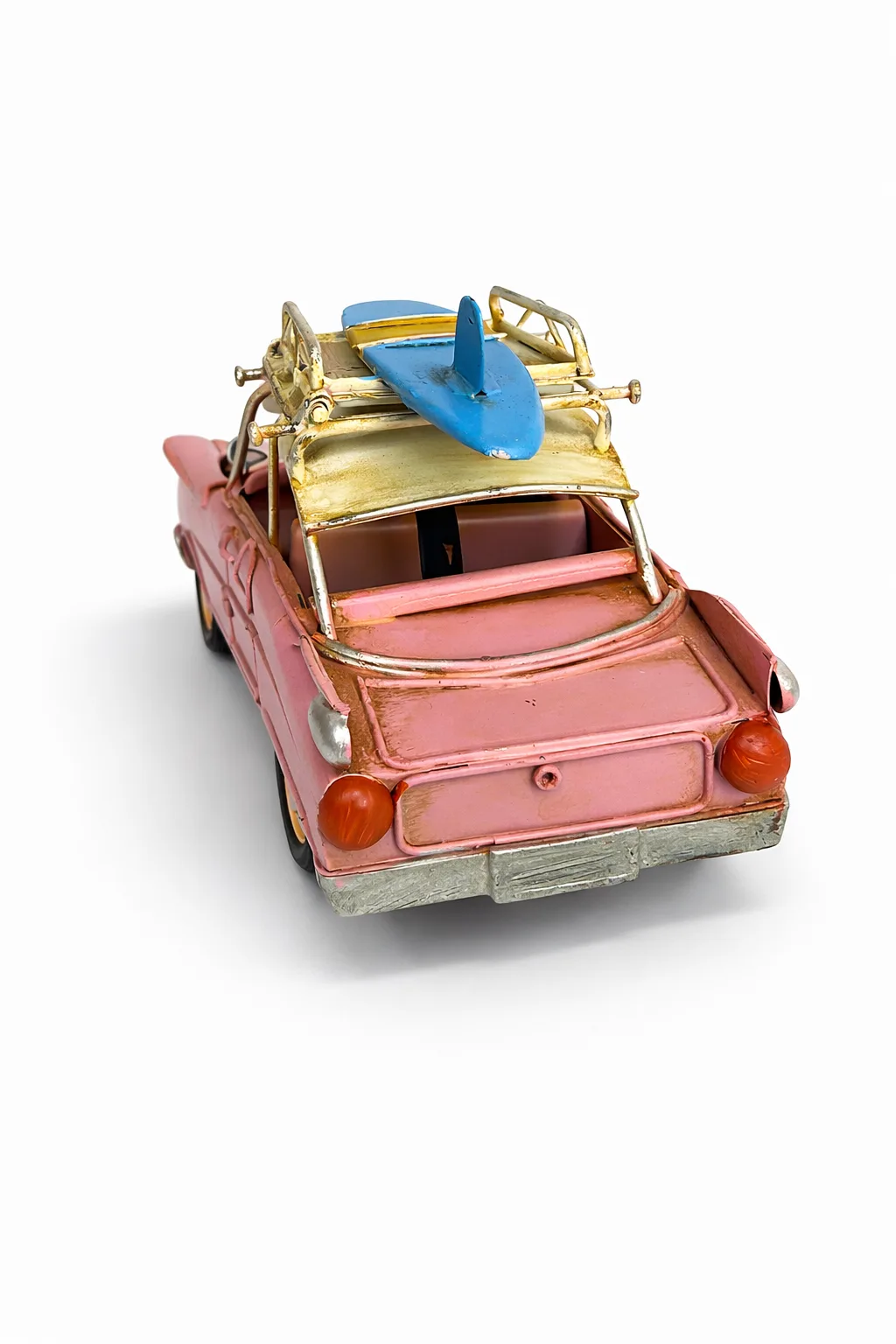 Dekoratif Metal Araba Çerçeveli Model – Retro Nostaljik Masa & Raf Dekoru