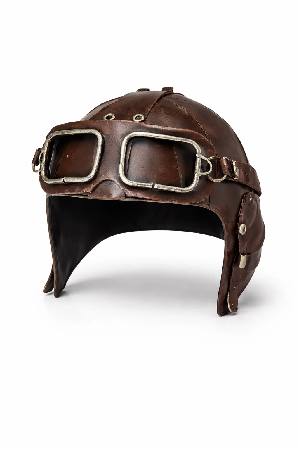 Dekoratif Metal Pilot Kaskı – Nostaljik Havacılık Temalı Masa & Raf Dekoru