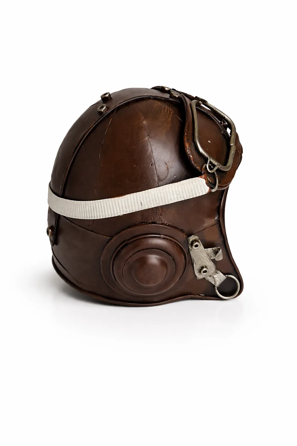 Dekoratif Metal Pilot Kaskı – Nostaljik Havacılık Temalı Masa & Raf Dekoru