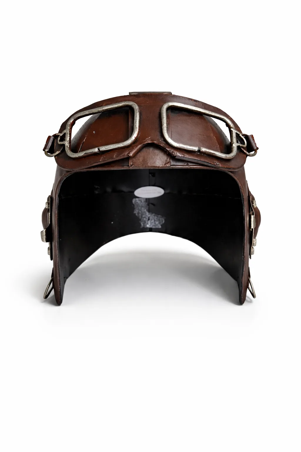 Dekoratif Metal Pilot Kaskı – Nostaljik Havacılık Temalı Masa & Raf Dekoru