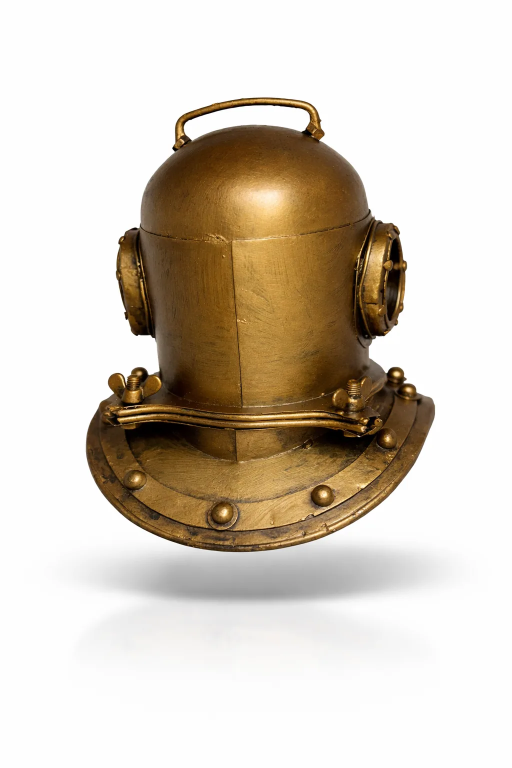 Dekoratif Metal Dalgıç Başlığı – Nostaljik Deniz Temalı Masa & Raf Dekoru