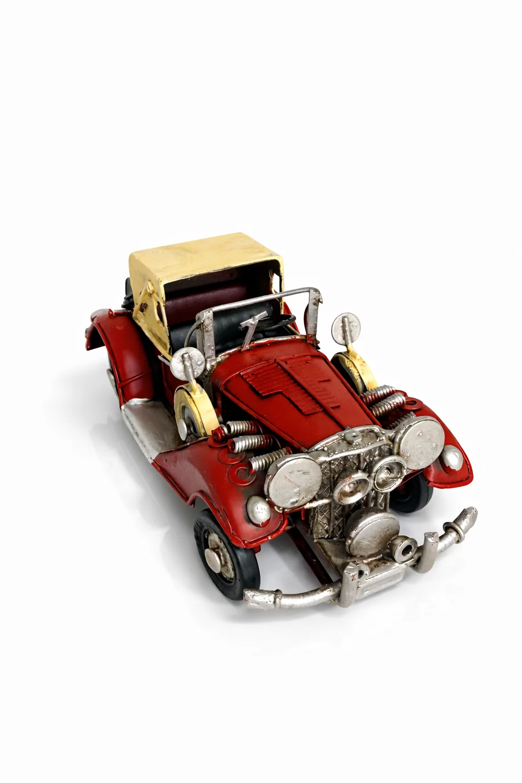 Dekoratif Metal Coupe Araba – Retro Nostaljik Klasik Araba Masa & Raf Dekoru