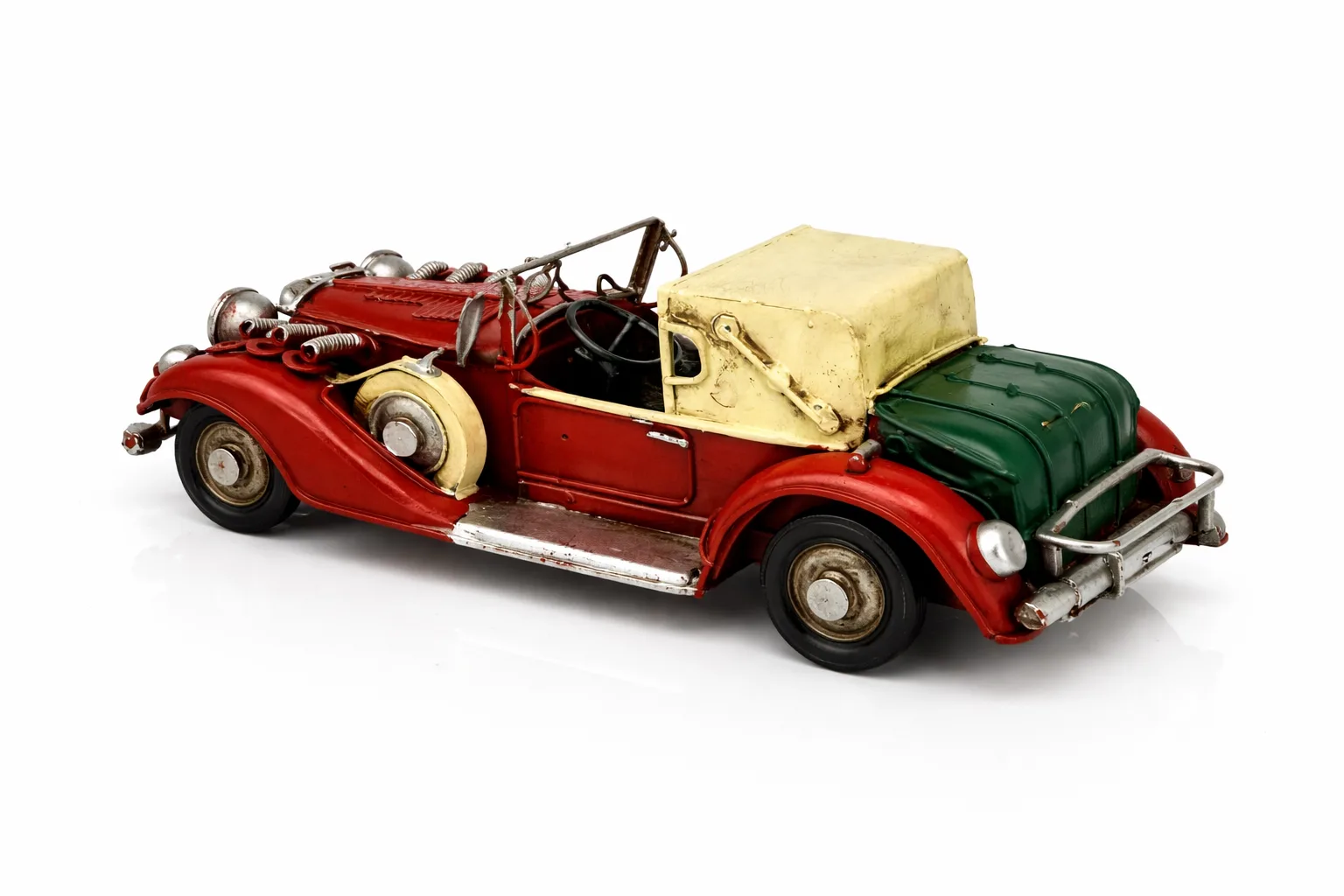 Dekoratif Metal Coupe Araba – Retro Nostaljik Klasik Araba Masa & Raf Dekoru