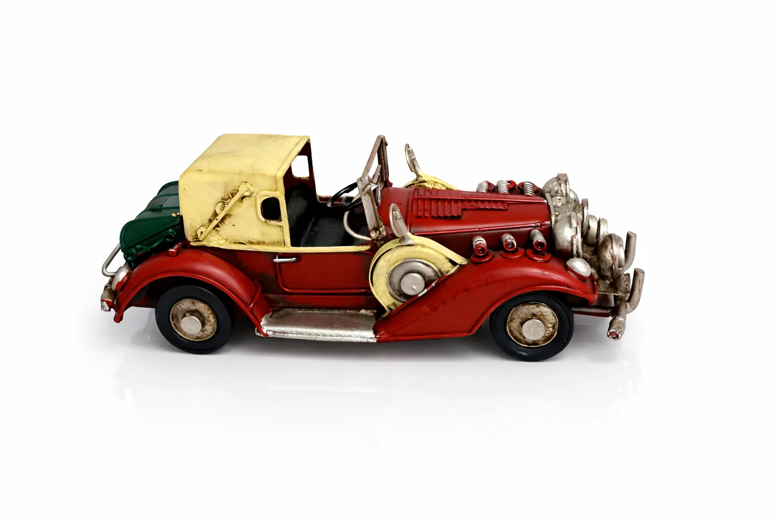 Dekoratif Metal Coupe Araba – Retro Nostaljik Klasik Araba Masa & Raf Dekoru