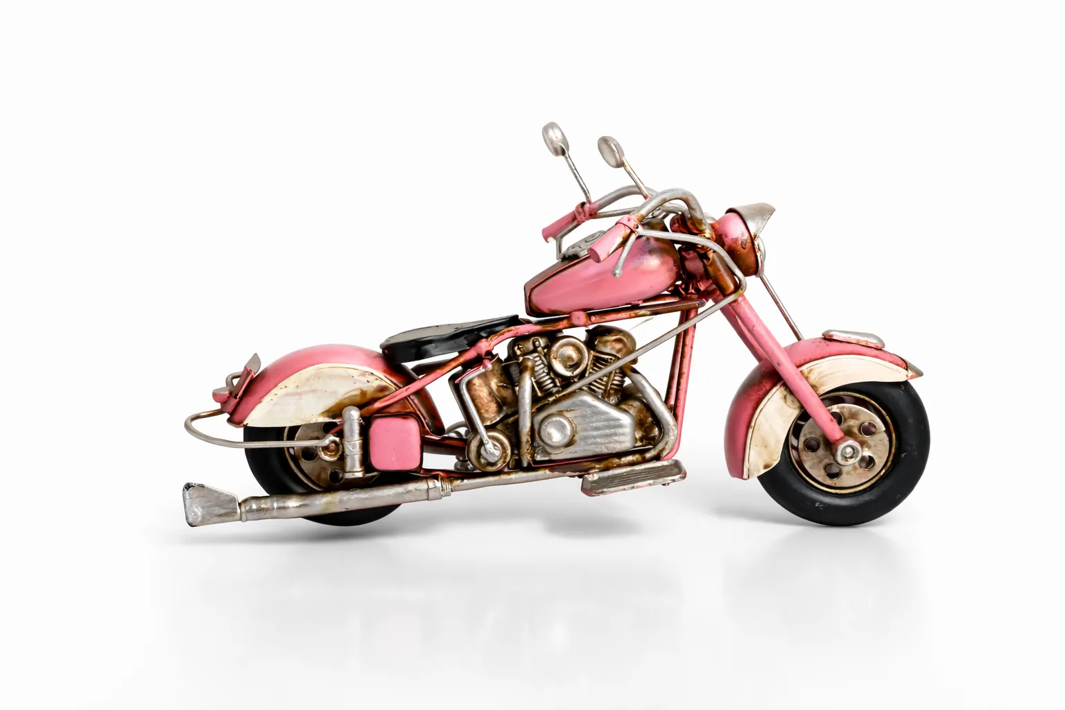 Dekoratif Metal Motosiklet Modeli – Retro Nostaljik Masa & Raf Dekoru