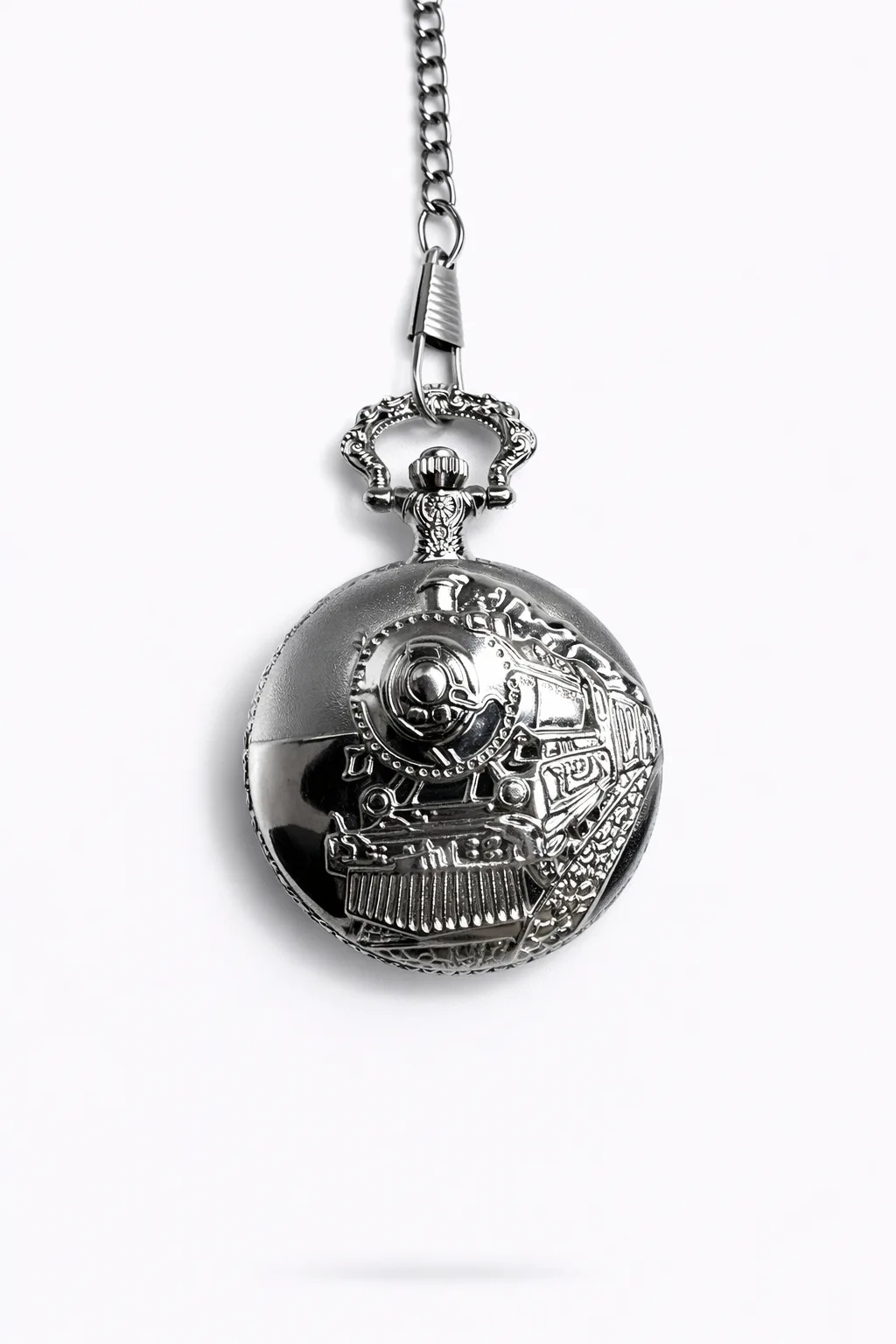 Tren Temalı Köstekli Saat