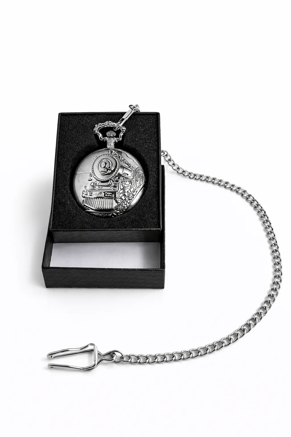 Tren Temalı Köstekli Saat