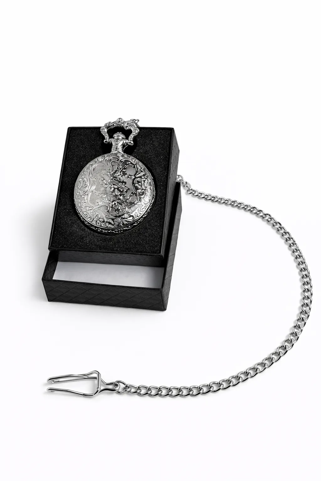 Tren Temalı Köstekli Saat