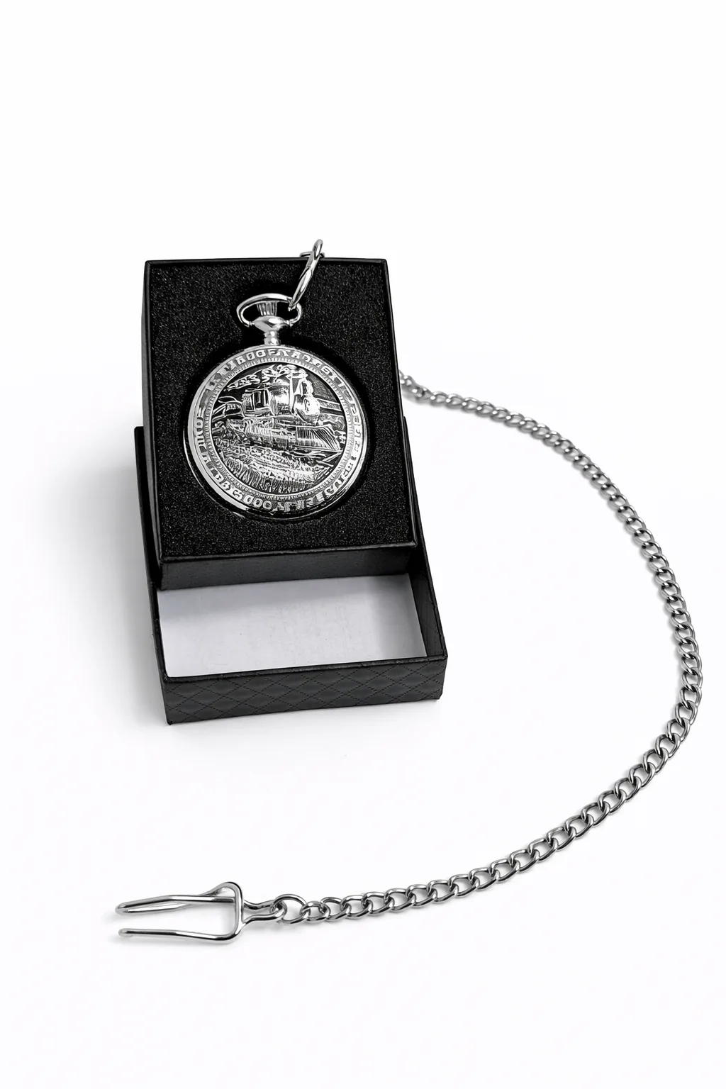 Özel Kutulu Tren Temalı Köstekli Saat