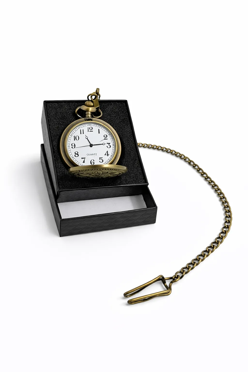 Özel Kutulu Steampunk Iskelet Mekanizmalı Köstekli Saat – Antik Bronz Roma Rakamlı