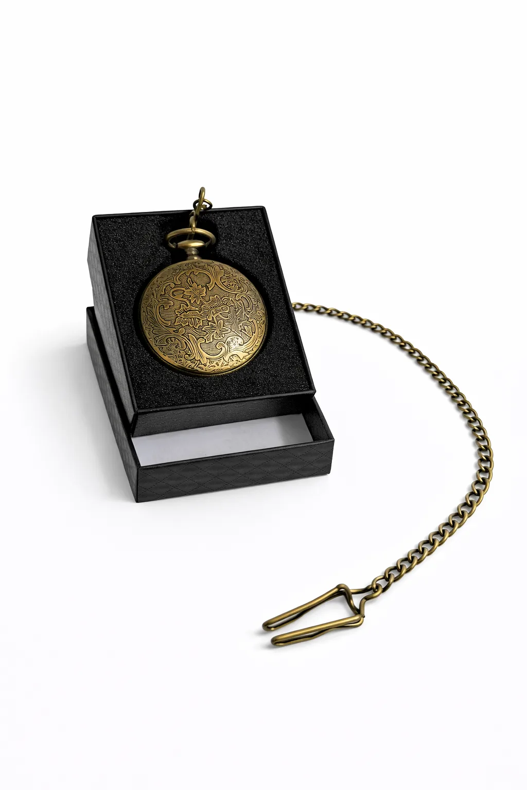 Özel Kutulu Steampunk Iskelet Mekanizmalı Köstekli Saat – Antik Bronz Roma Rakamlı