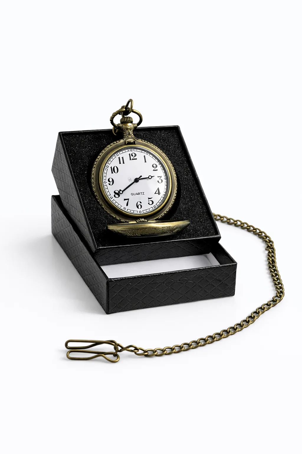 Özel Kutulu Motosiklet Figürlü Köstekli Saat – Antik Bronz Klasik Tasarım