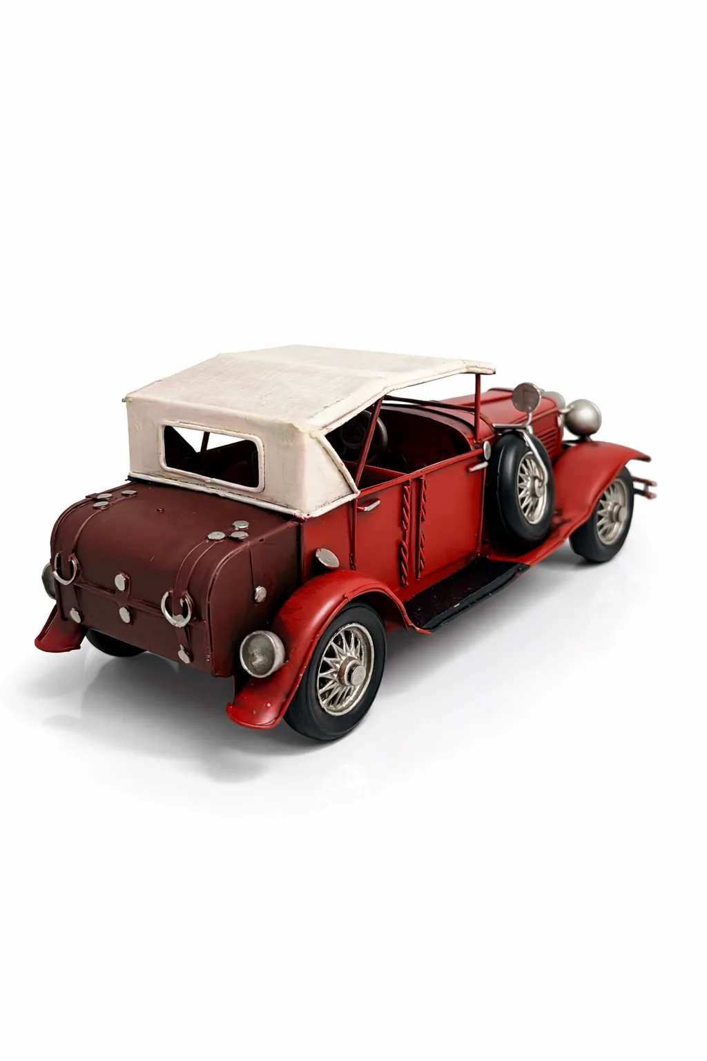 Dekoratif Metal Yarış Arabası – Retro Tasarım Biblo