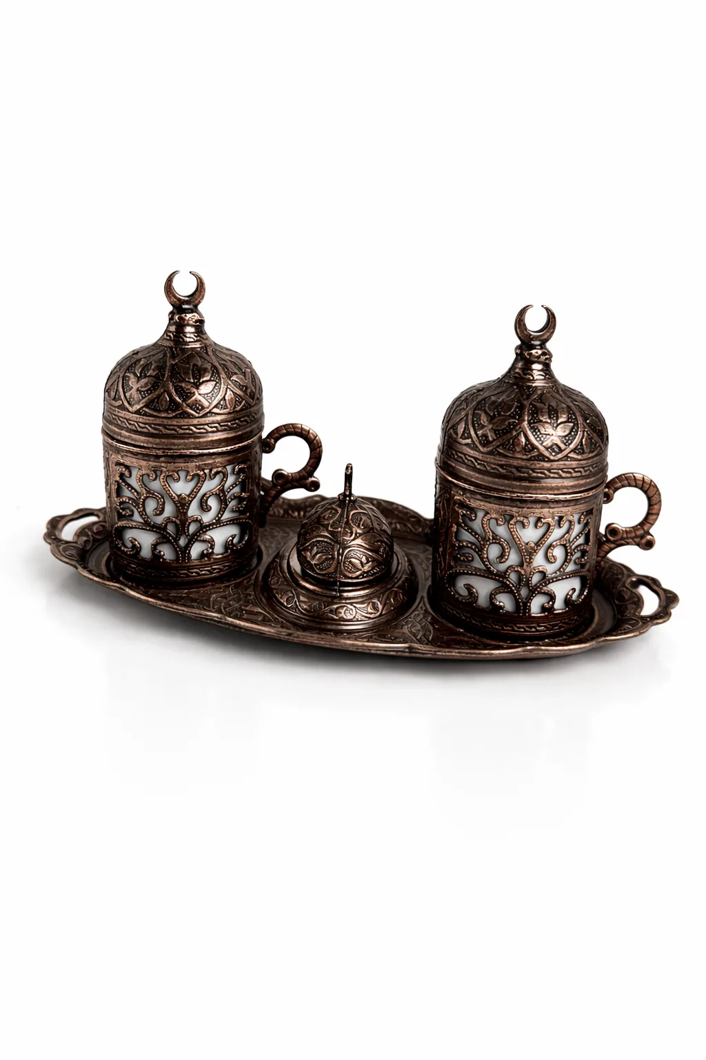Osmanlı Motifli 2’li Türk Kahvesi Fincan Seti