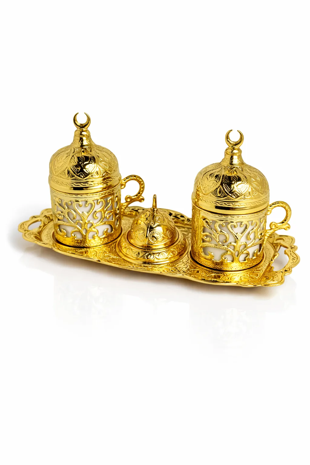 Osmanlı Motifli 2’li Türk Kahvesi Fincan Seti
